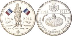 World Coins - France, Medal, Centenaire de la Première Guerre Mondiale, WAR, 2014,