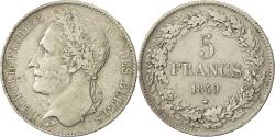 World Coins - Coin, Belgium, Leopold I, 5 Francs, 5 Frank, 1849, , Silver, KM:3.2