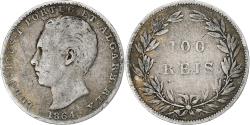 World Coins - Portugal, Luiz I, 100 Reis, 1864, Silver, , KM:510