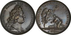 World Coins - France, Medal, Louis XIV, Prise de Saint-Omer, History, 1677, Mauger, Restrike