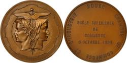World Coins - France, Medal, Ecole Supérieure de Commerce, 1989, Coeffin, , Bronze