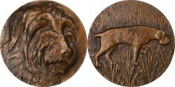 World Coins - France, Medal, Chiens, Concours Canin, 1983, Bronze, Schwenck,