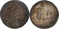 World Coins - France, Token, Louis XIV, Late Cuncta Profundit, ca. 1700, Silver,