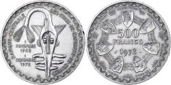 World Coins - Ivory Coast, 500 Francs, 1972, Paris, Silver, , KM:7
