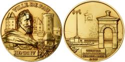 World Coins - France, Medal, Ville de Pau, Henri IV, Bronze Florentin, Pichard,