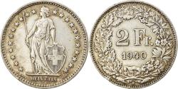 World Coins - Coin, Switzerland, 2 Francs, 1940, Bern, , Silver, KM:21