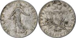 World Coins - Coin, France, Semeuse, 50 Centimes, 1907, Paris, , Silver, KM:854