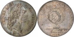 World Coins - France, Token, Louis XV, Conseillers du Roi et Notaires, 1720, Silver