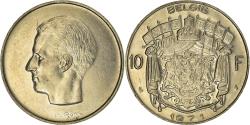 World Coins - Coin, Belgium, 10 Francs, 10 Frank, 1971, Brussels, , Nickel, KM:156.1
