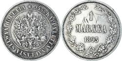 World Coins - Coin, Finland, Alexander III, Markka, 1893, Helsinki, , Silver, KM:3.2