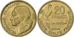 World Coins - France, 20 Francs, Guiraud, 1950, Paris, Aluminum-Bronze,