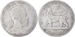 World Coins - Coin, Ethiopia, Menelik II, 1/2 Birr, 1897, Paris, , Silver, KM:4