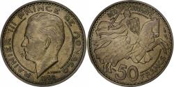 World Coins - Monaco, Rainier III, 50 Francs, Cinquante, 1950, Paris, Aluminum-Bronze