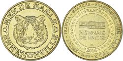 World Coins - France, Token, Touristic token, 60/ ERMENONVILLE - Mer de Sable, Tête de tigre