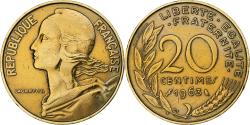 World Coins - France, 20 Centimes, Marianne, 1963, Paris, Aluminum-Bronze,