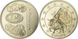 World Coins - Greece, Medal, L'Europe, Silver Plated Copper,