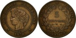 World Coins - Coin, France, Cérès, 5 Centimes, 1878, Paris, , Bronze, KM:821.1