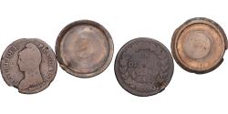World Coins - France, 1 Décime, Dupré, AN 7, Paris, Boite de forçat, Bronze,