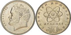 World Coins - Coin, Greece, Democritus, 10 Drachmes, 1992, , Copper-nickel, KM:132