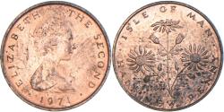 World Coins - Coin, Isle of Man, 1/2 New Penny, 1971