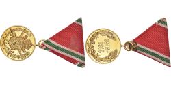 World Coins - Bulgaria, Commémorative, WAR, Medal, 1915-1918, Excellent Quality, Copper Gilt