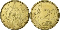 World Coins - San Marino, 20 Euro Cent, 2008, Rome, Brass, , KM:483