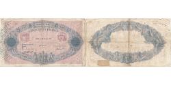 World Coins - France, 500 Francs, Bleu et Rose, 1915, X.400, F(12-15), Fayette:30.22, KM:66g
