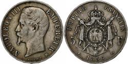 World Coins - Coin, France, Napoleon III, Napoléon III, 5 Francs, 1856, Strasbourg