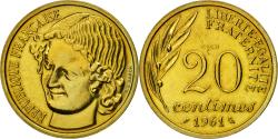 World Coins - Coin, France, Essai de Baron, 20 Centimes, 1961, Paris, ESSAI,