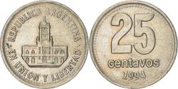 World Coins - Coin, Argentina, 25 Centavos, 1994, , Copper-nickel, KM:110a