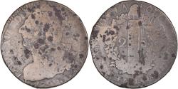 World Coins - Coin, France, 2 sols françois, 2 Sols, 1792, Paris, , Bronze, KM:603.1