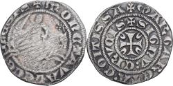 World Coins - County of Hainaut, Marguerite of Constantinople, Double Esterlin, 1269-1280