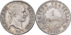 World Coins - France, Napoleon I, 1 Franc, 1813, Paris, Silver, , Gadoury:447