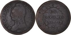 World Coins - Coin, France, Decime, AN 5, Paris, , Bronze, Gadoury:187