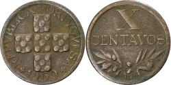 World Coins - Portugal, 10 Centavos, 1960, Lisbon, Bronze,