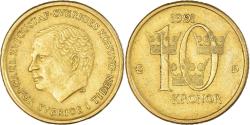 World Coins - Coin, Sweden, 10 Kronor, 1991