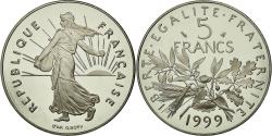 World Coins - Coin, France, Semeuse, 5 Francs, 1999, Paris, Proof, , Nickel Clad