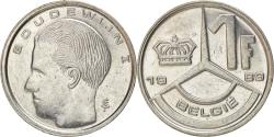 World Coins - Coin, Belgium, Baudouin I, Franc, 1989, , Nickel Plated Iron, KM:171