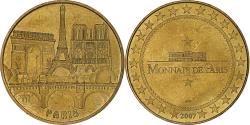 World Coins - France, Tourist token, Paris, monuments, 2007, MDP, Nordic gold,