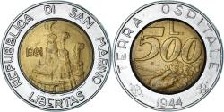 World Coins - Coin, San Marino, 500 Lire, 1991, , Bi-Metallic, KM:269