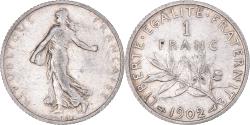 World Coins - Coin, France, Semeuse, Franc, 1902, Paris, , Silver, KM:844.1