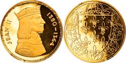 World Coins - France, Medal, Les Rois de France, Jean II, History, , Vermeil