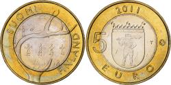 World Coins - Finland, 5 Euro, Lapland, 2011, Vantaa, Bi-Metallic, , KM:170