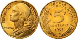 World Coins - Coin, France, Marianne, 5 Centimes, 1992, Paris, BE, , Aluminum-Bronze
