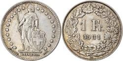 World Coins - Coin, Switzerland, Franc, 1931, Bern, , Silver, KM:24