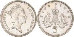 World Coins - Coin, Great Britain, Elizabeth II, 5 Pence, 1990, , Copper-nickel