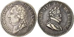 World Coins - France, Medal, Louis XVIII, Quinaire, Henri IV, History, , Silver