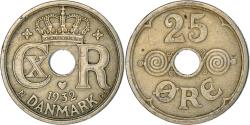 World Coins - Coin, Denmark, Christian X, 25 Öre, 1932, Copenhagen, , Copper-nickel