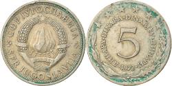 World Coins - Coin, Yugoslavia, 5 Dinara, 1972, , Copper-Nickel-Zinc, KM:58