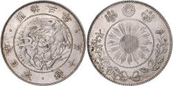 World Coins - Japan, Meiji, 50 Sen, 1870, Silver,